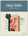 KJV Wide Margin Bible, Filament Enabled Edition, Leatherlike, Pink Rose Garden